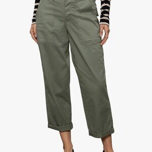 Sanctuary Green Cropped Ankle Pants Relaxed Fit